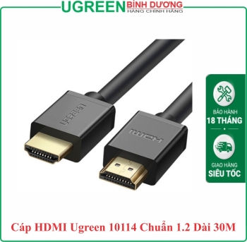 Cáp HDMI Ugreen 10114 Chuẩn 1.2 Dài 30M